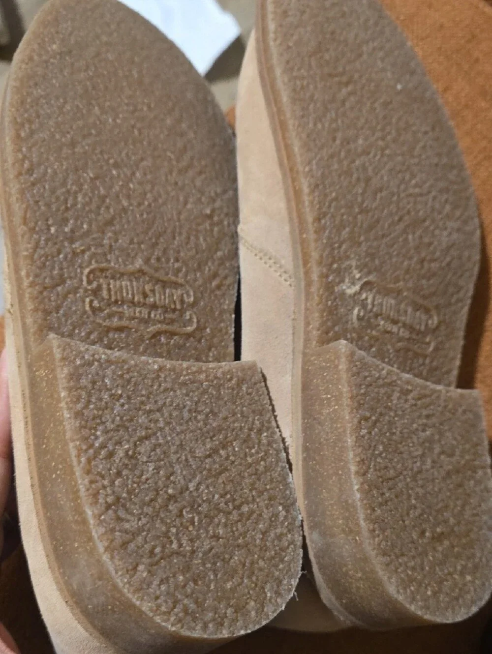 Thursday Men's Suede Desert Boots in Beige - Classic Casual 10.5